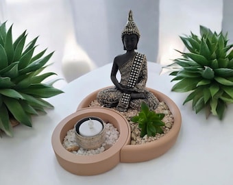 Modern Round Catchall Tray Set