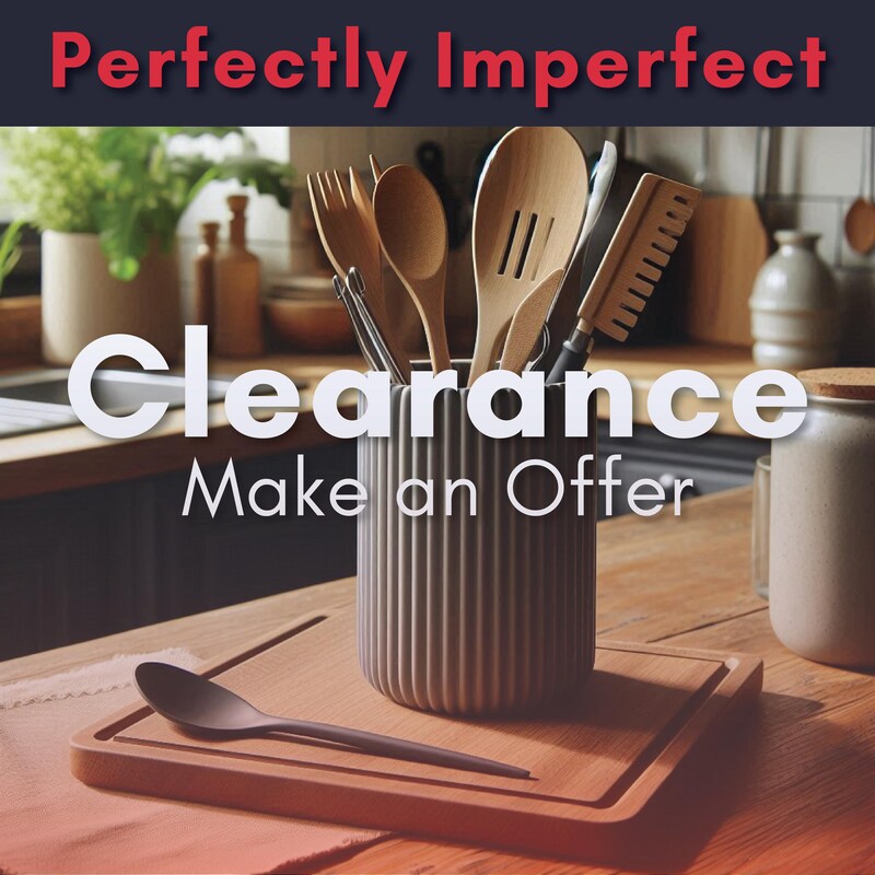 Red Utensil Holder - Etsy