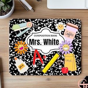 Composition Teacher Mousepad, Custom Mousepad, Digital Download, Teachers Gift, Teachers Gift, Personalized Mousepad, Digital Png Files