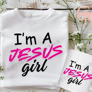 I'm A Jesus Girl Svg Cut-bestand, Instant Download, Cut-bestand voor Silhouette. Geloof Svg, Dtf-overdracht. Digitale download, sublimatie, UV-DTF