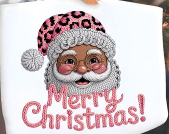 Faux Yarn Santa Claus, Crochet Santa Png, Knit Coquette Christmas Doodles, Sublimation Design, Digital Download, Png
