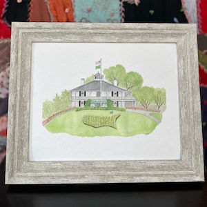 Augusta National Golf Club Watercolor Print