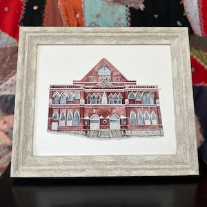 Ryman Auditorium Watercolor Print