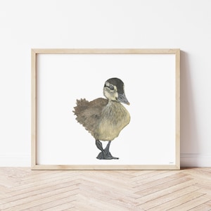 Duckling Watercolor Wall Art