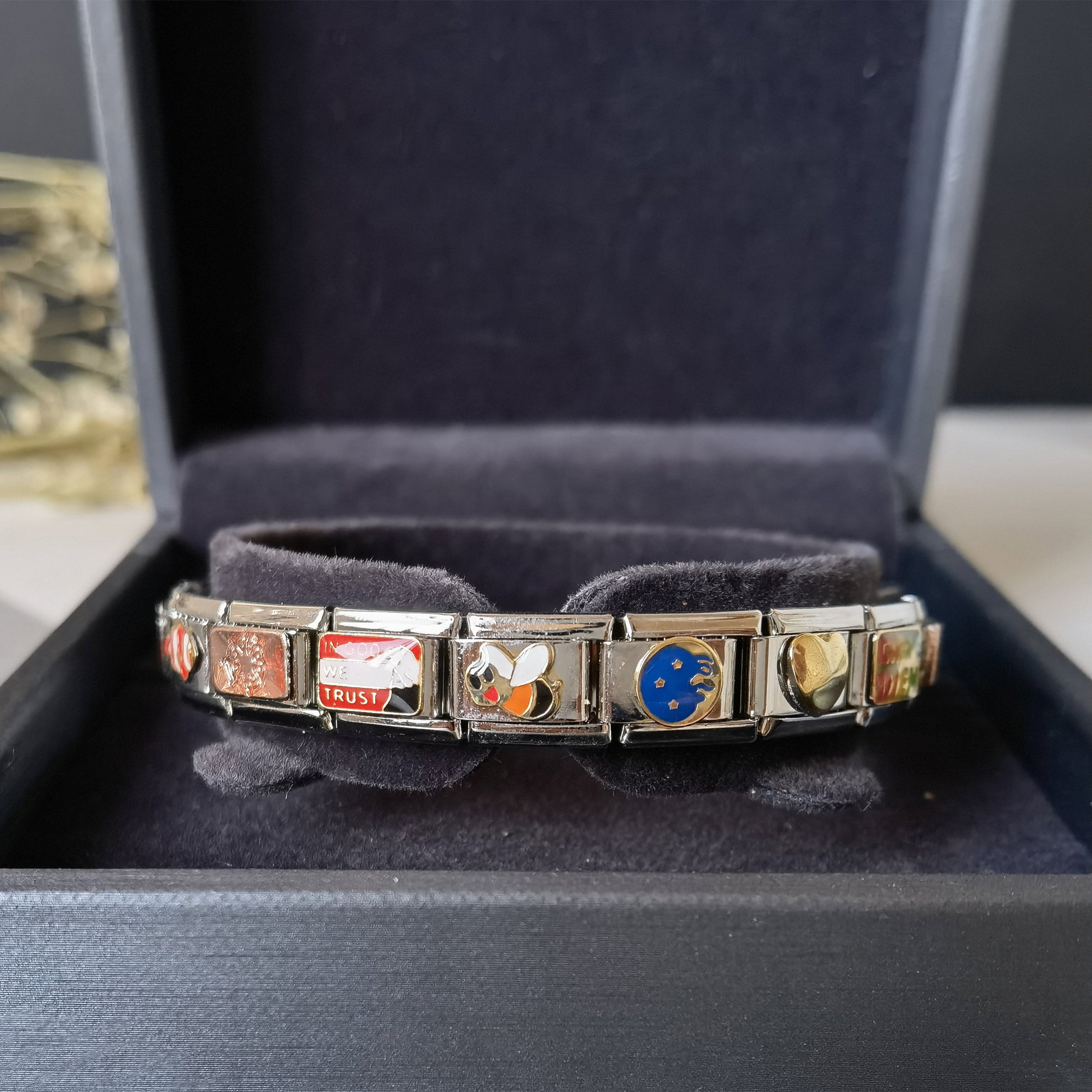 Italian Charm Bracelet Vintage Italian Charm Bracelet Etsy UK