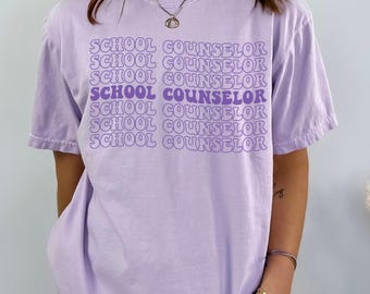 Comfort Colors® School Counselor Shirt,School Counseling Gifts,Mental Health School Shirts,School Therapist Shirts,School Psychologist Shirt