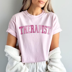 Comfort Colors Therapist Shirt,Therapy Shirt,Counselor Shirt,Therapist Gift,Mental Health Tee,Gift for Therapist,Therapist Appreciation Tee