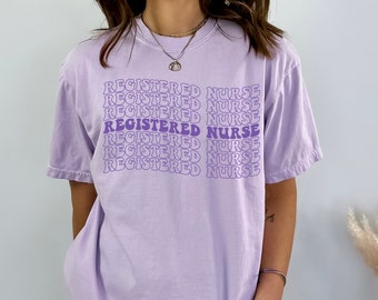Registered Nurse Shirt, Comfort Colors Nurse Shirt, RN Graduation Gifts, RN Shirt, New Nurse Gifts, Nurse Graduation Gifts,Retro Nurse Shirt