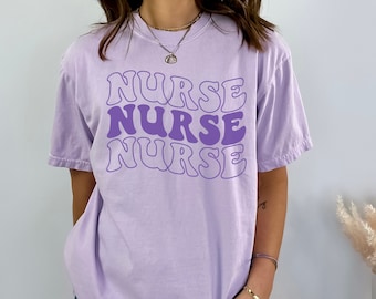 Comfort Colors Nurse Shirt, Nurse Practitioner,Registered Nurse Shirt,Retro Nurse Tee,Gift for Nurse Appreciation,ER Nurse Shirt,Nurse Gift