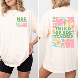 Comfort Colors® Custom Third Grade Teacher Shirt,Personalized Third Grade Shirt,Gift For Teacher,3rd Grade Teacher Team Shirts,Teacher Gift