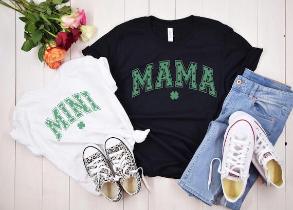 Matching Mama And Mini St Patrick's Day Shirt,Mama And Mini Shirt,Mom And Daughter Shirt,Mommy And Me St. Patrick's Day Shirt,Shamrock Shirt