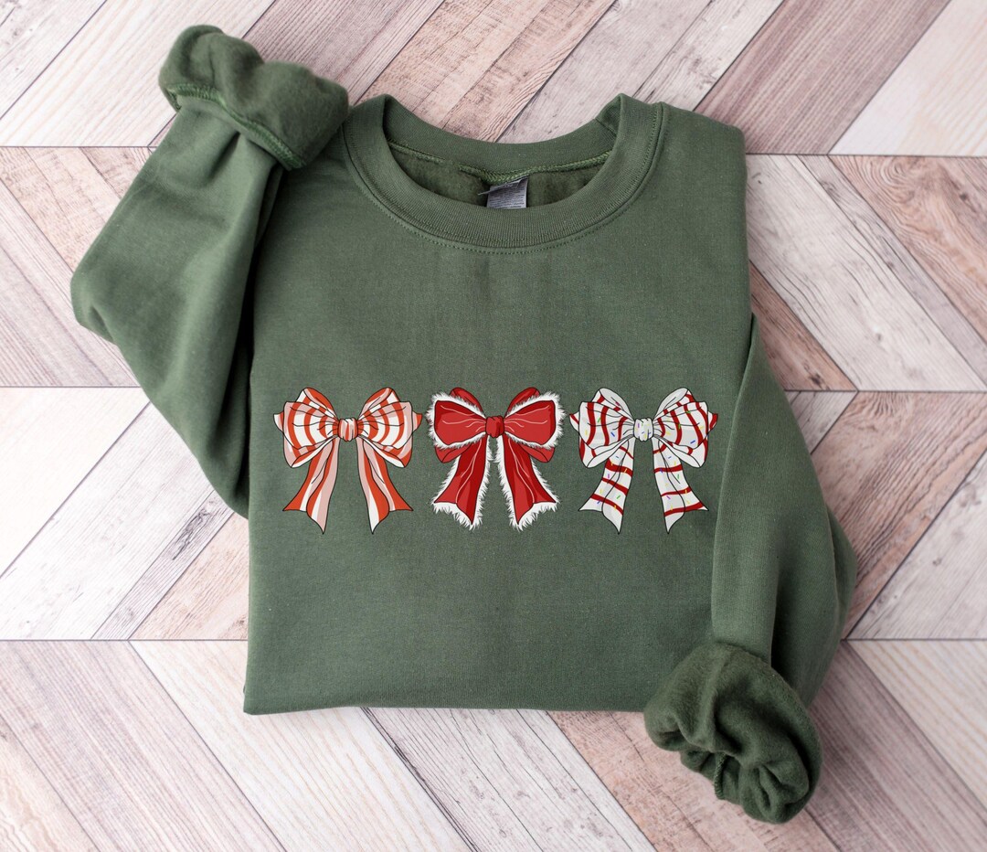 Cute It Girl In Bows Sweater