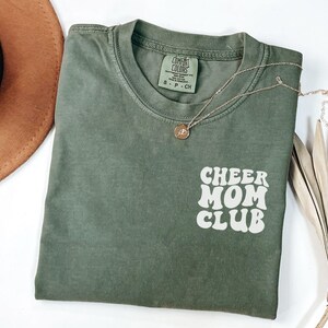 Comfort Colors® Cheer Mom Club Shirt, Cheer Mom TShirt, Cheer Mom Tee, Gift For Cheer Mom, Cheer Mom Gifts, Cheer Shirt, Cheer Mama Shirt