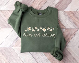 Bluza z nadrukiem kwiatowym do porodu, bluzy L i D, swetry do porodu, sweter dla pielęgniarki, prezent dla mamy karmiącej, prezent dla pielęgniarki