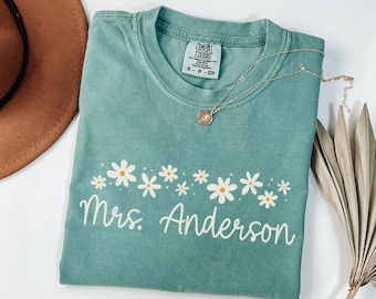 Comfort Colors®  Custom Teacher Shirt,Teacher Team Shirts,Personalized School Tshirt,Teacher Gift,Customized Name Teacher Shirt,Teacher Gift