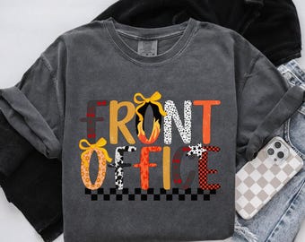 Comfort Colors® Front Office Crew Shirts,Personalized School Staff T-shirt,Custom Office Staff Team T-shirt,Back to School Front Office Gift