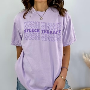 Comfort Colors Speech Therapy Shirt,Speech Therapist Shirt,Gift for Speech Pathologist,Future Speech Therapist Shirt,SLPA Tee,Speech Therapy