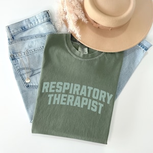 Comfort Colors® Respiratory Therapist Shirt, Gift For Respiratory Therapist Gifts, Respiratory Therapy, Pulmonology Tee, Vintage Varsity Tee