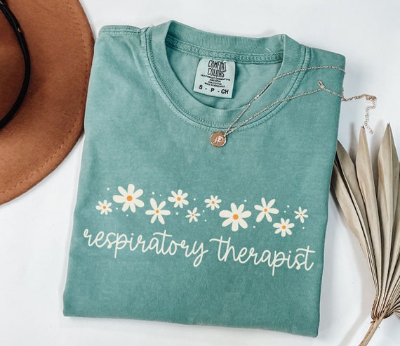 Comfort Colors® Respiratory Therapist Shirt, Pulmonology Tee, Daisy Respiratory Therapy Shirt,Gift For Respiratory Therapist Gifts,RT Tshirt