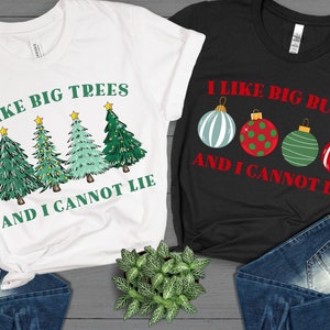 Jingle Balls Tinsel Tit Matching Couple Christmas T-Shirt Funny Xmas Gift Tops E