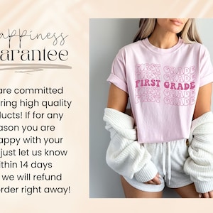 Comfort Colors® First Grade Teacher Shirt, Comfort Colors First Grade Shirt, 1st Grade Teacher Shirt,Gift For Teacher,Groovy Teacher T-Shirt image 10