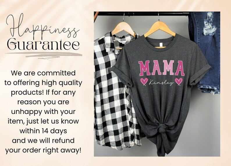 Custom Mama Shirt,Mom Shirt With Names,Personalized Mama T-shirt,Custom Mama Shirt,Mom Gift,Mama With Children Names Tee,Mother's Day Gift image 10