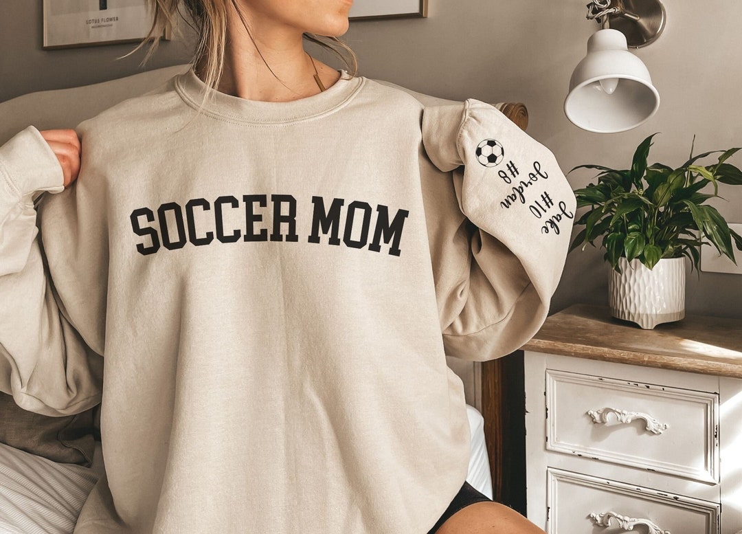 Funny Quote Soccer Mom Hoodie, Soccer Mom Sweatshirt, Cute Soccer Mom Gift, Funny Sports Mom Pullover, Soccer Mom Clothing, Mother's Day