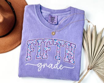 Comfort Colors® Fifth Grade Teacher Shirt, Fifth Grade Teacher Team Shirt, 5th Grade Teacher Back to School Shirt, 5th Grade Teacher Gifts