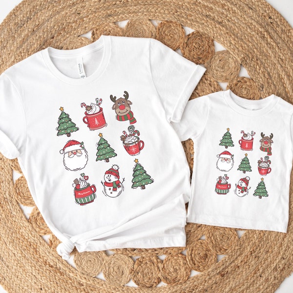 Mommy and Me Christmas Shirt,Christmas Family Matching Shirt,Matching Mother Daughter Shirt,Matching Christmas Outfit,Matching Holiday Shirt