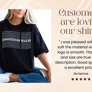 Registered Nurse Shirt, Comfort Colors Nurse Shirt, RN Graduation Gifts, RN Shirt, New Nurse Gifts, Nurse Graduation Gifts,Retro Nurse Shirt Black