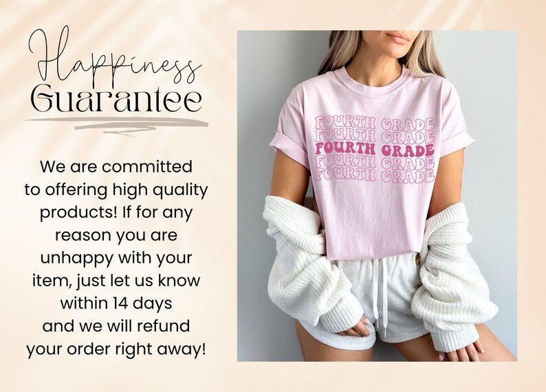 Comfort Colors® Fourth Grade Teacher Shirt,Comfort Colors Fourth Grade Shirt,4th Grade Teacher Shirt,Gift For Teacher,Groovy Teacher T-Shirt Blossom