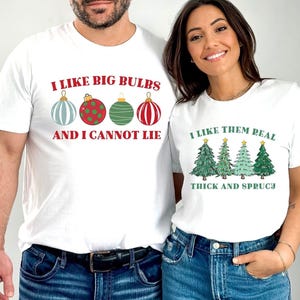 Funny Matching Couples Christmas Shirts,Christmas Couple Shirts, Funny Christmas Shirts,Ugly Christmas Shirts Couple,Group Christmas Tshirts