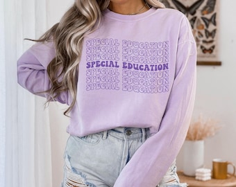 Comfort Colors®-sweater voor leraar speciaal onderwijs, cadeaus voor leraar speciaal onderwijs, sweatshirts voor sped-leraar, sweater cadeau voor Sped-leraar