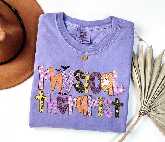 Comfort Colors® Halloween Physical Therapist Shirt,Physical Therapist HalloweenTshirt,Physical Therapy Halloween Tee,Physical Therapist Gift