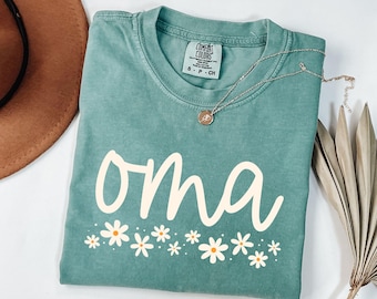 Comfort Colors Oma Shirt, Wildflowers Grandma Shirt, Gift For Oma,Gift for New Grandmother,Pregnancy Announcement,German Grandma,Oma T-shirt