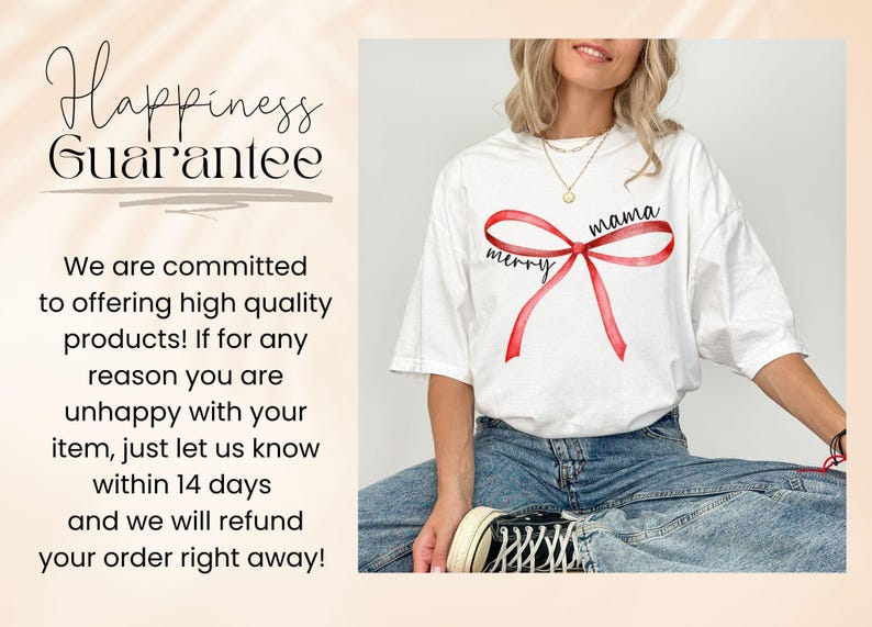 Comfort Colors® Merry Mama Shirt,Red Bow Mama Tshirt,Mama Christmas Bow TShirt,Christmas Mama Gifts,Christmas Gift For Mama, Mama Tee White