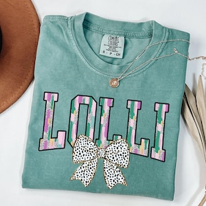 Comfort Colors® Lolli Shirt,Lolli TShirt,Gift For Lolli,Gift for New Grandmother,Pregnancy Announcement Grandma,Mother&#39;s Day Gift,Lolli Gift