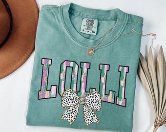 Comfort Colors® Lolli Shirt,Lolli TShirt,Gift For Lolli,Gift for New Grandmother,Pregnancy Announcement Grandma,Mother's Day Gift,Lolli Gift