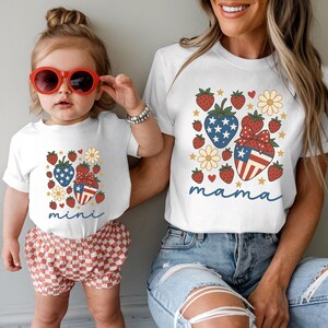 American Mama And Mini 4th Of July Shirts,Coquette Mama and Mini Shirts,Mommy And Me 4th Of July Matching Shirt,Patriotic Mommy And Me Shirt