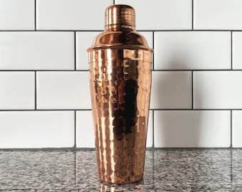 Hammered Copper Cocktail Shaker