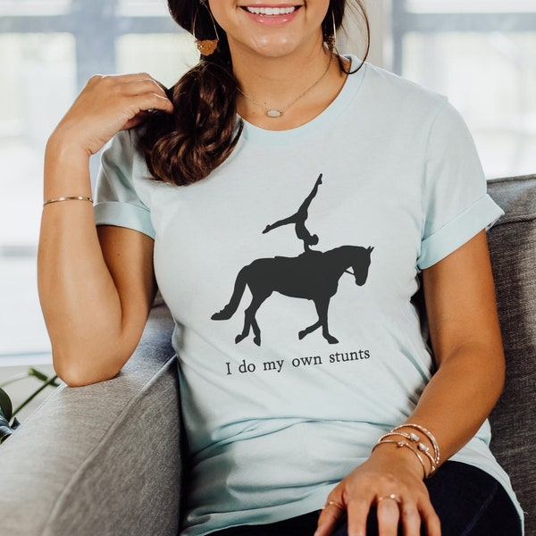 equestrian vaulting shirt, gymnastics on horseback tee, equestrian vaulter gift, horse sport t-shirt, gift for woman horse lover