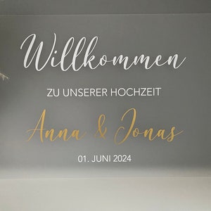Welcome sign, acrylic sign, welcome sign, wedding, wedding ceremony, engagement, welcome sign image 6
