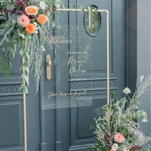 Panneau acrylique DIY, panneau de bienvenue, plan de table, mariage, cérémonie de mariage, fiançailles