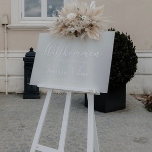 Welcome sign, acrylic sign, welcome sign, wedding, wedding ceremony, engagement, welcome sign image 2