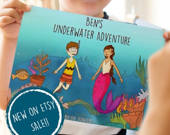Birthday Gift | Personalized Book - My Underwater Adventure | Your Child Saves the Oceans | Mermaid Story | Personalised Gift | Ages 5 - 10
