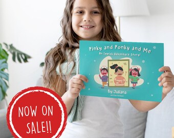 Personalized Book - Pinky and Ponky and Me | Fun Personalized Book filled with Pranks! | Children's Gift | Personalised Gift for Ages 4 - 8