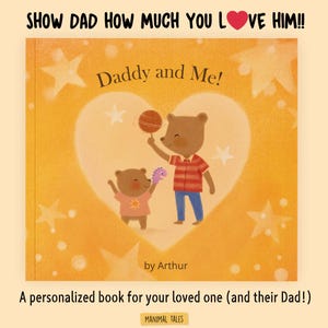 Personalized Book - Daddy & Me, Custom Gift for Dad, Daddy, Personalised Book for Dad, Dad Gift Idea, Birthday Gift, Father&#39;s Day Gift Idea