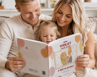Personalized Book for New Baby | A Birth Story | Custom Keepsake Gift | Baby Shower Gift, Boy or Girl | First Baby Gift | New Parent Gift