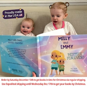 Perfect Personalized Christmas Siblings Book, My Sibling & Me, Best Custom Gift for Brothers/Sisters, Sibling Xmas Gift Stocking Stuffer, US
