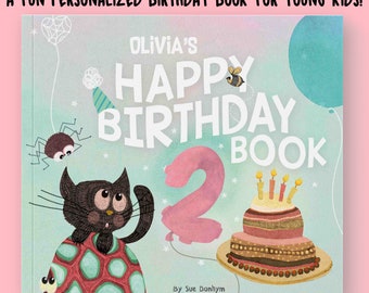 Personalized Birthday Book - My Happy Birthday Book | Kids Birthday Book | Personalized Birthday Gift | Personalised Book for Ages 1-9